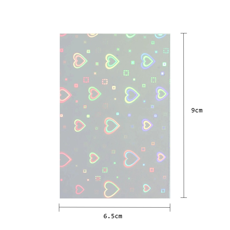 [Hàng mới về] Miếng dán móng tay hình trái tim màu sắc rực rỡ 3D