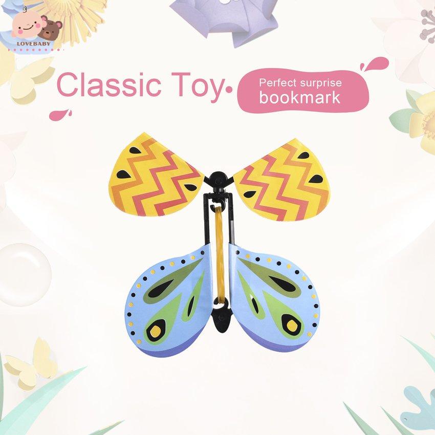 [HOT]Flying Butterfly Wind Up Swallow Tail Butterfly Magic Funny Toy For Wedding