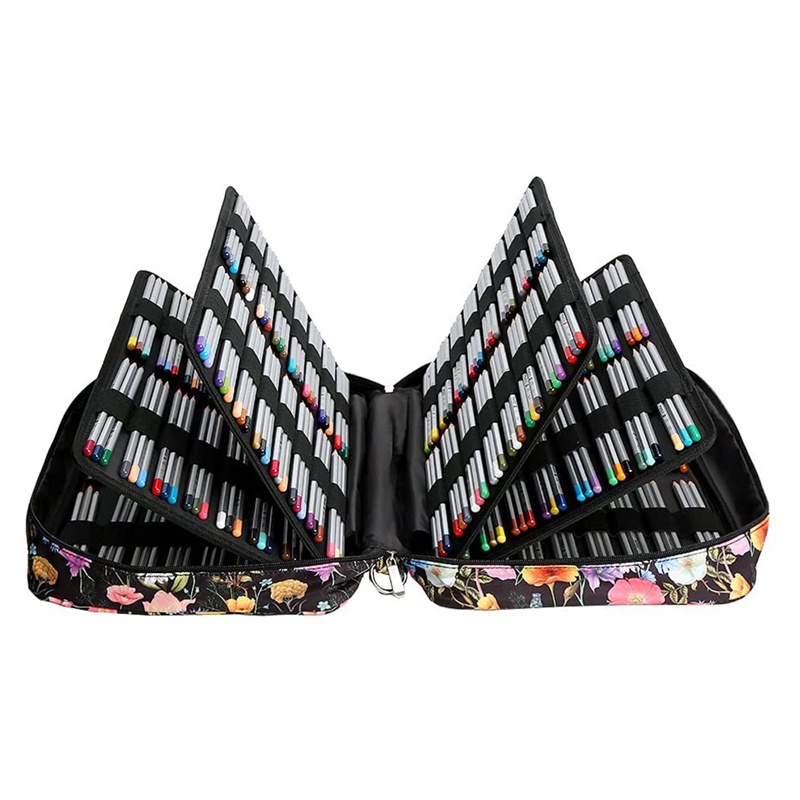 Hộp Đựng Bút Chì Màu 480 Ngăn Hoặc 320 Gel Có Dây Đeo Dành Cho Học Sinh Hoặc Họa Sĩ