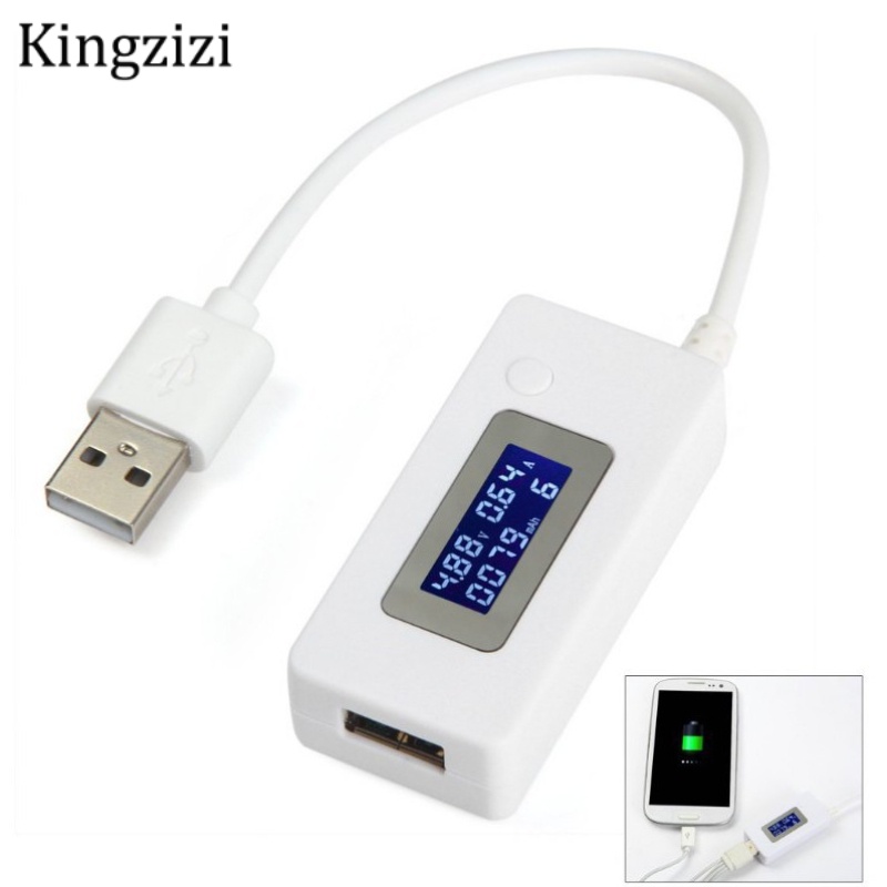 USB đo dòng điện sạc thiết kế màn hình LCD hiển thị tiện lợi