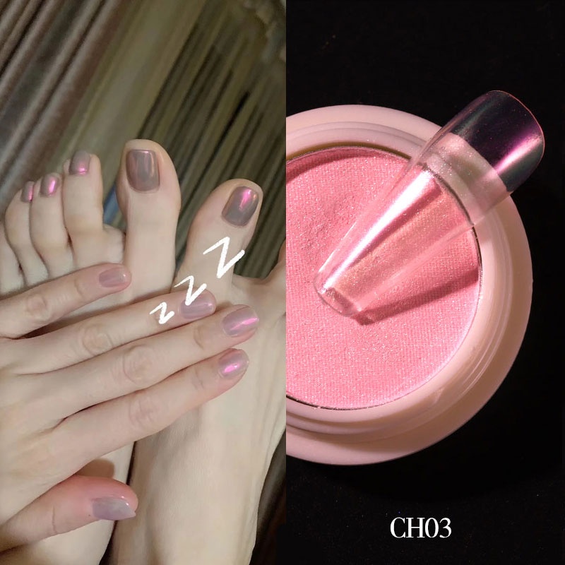 Hộp 1g bột neon MISSCHEERING trong suốt tráng gương trang trí móng tay nghệ thuật độc đáo