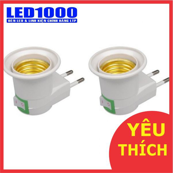 Đui đèn E27 trang trí - ĐUI ĐÈN CÓ CÔNG TẮC E27 - MSP: 603-CT