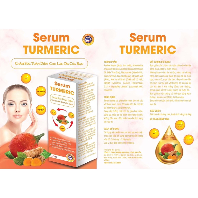 Serum Turmeric - serum trị mụn hiệu quả nhanh