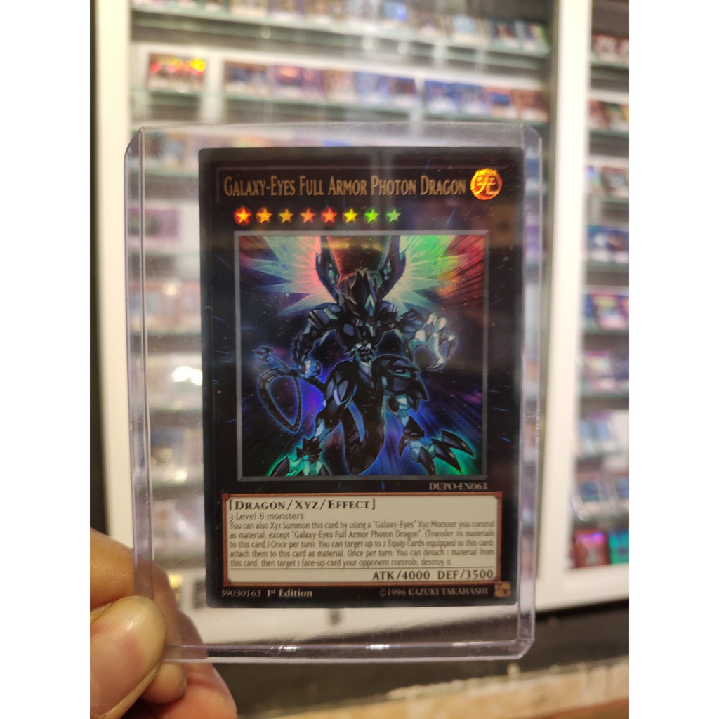 Lá bài yugioh Rồng Giáp trụ Ánh sáng - Galaxy-Eyes Full Armor Photon Dragon - Tặng bọc bài, loader cứng bảo quản