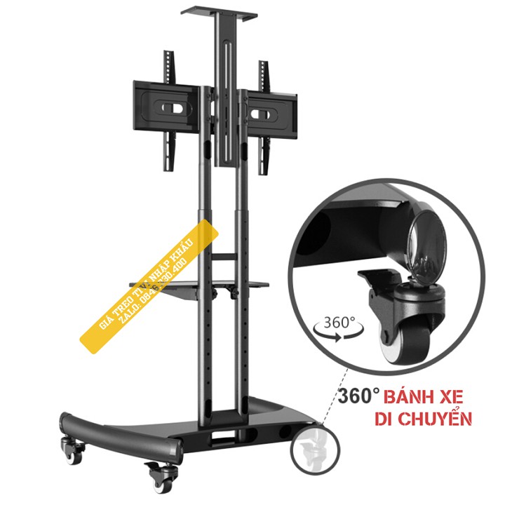 Giá Treo Tivi Di Động NB AVA1500 32 - 65 Inch - Kệ Treo Tivi Phòng Họp Hội Nghị Trực Tuyến Có Bánh Xe