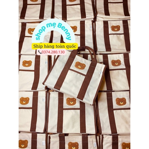 ⚡SALE SỐC⚡️Túi Bỉm Sữa Vải canvas Đa Năng Thời Trang Hàn Quốc cho mẹ và bé