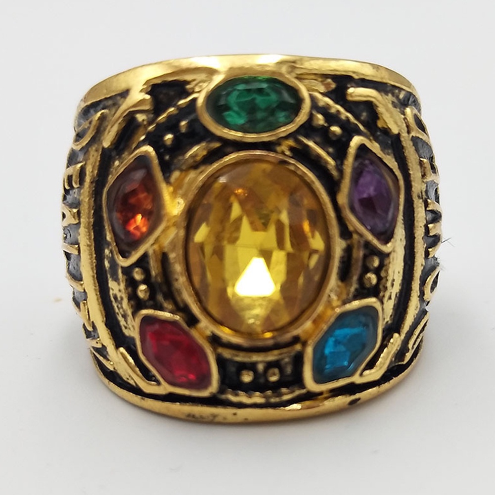 Nhẫn đính đá kiểu dáng thanos thanos thời trang cá tính