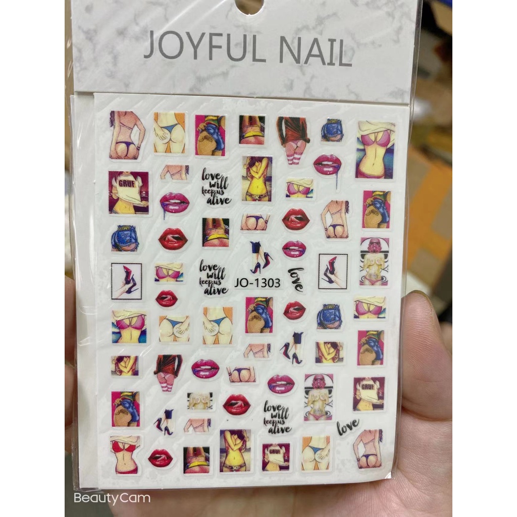 Sticker trang trí nail