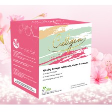 Bột uống CALIGEN với thành phần chứa Collagen làm đẹp da, chống lão hóa làn da, giảm sạm da, giảm nếp nhăn