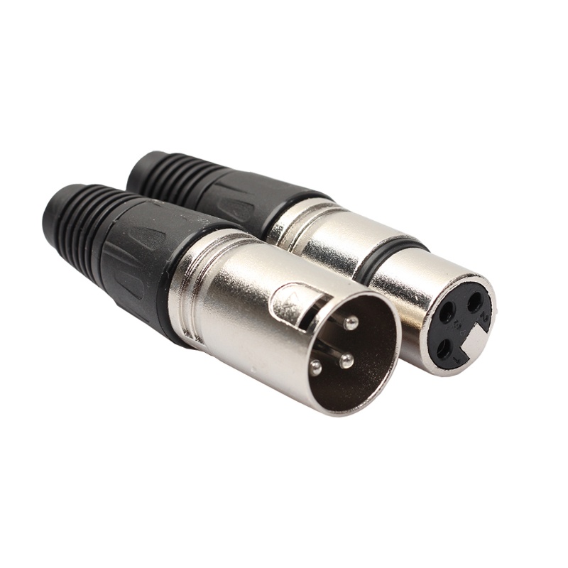 1 Cặp Giắc Cắm XLR 3 Pin + Jack Nối Micro