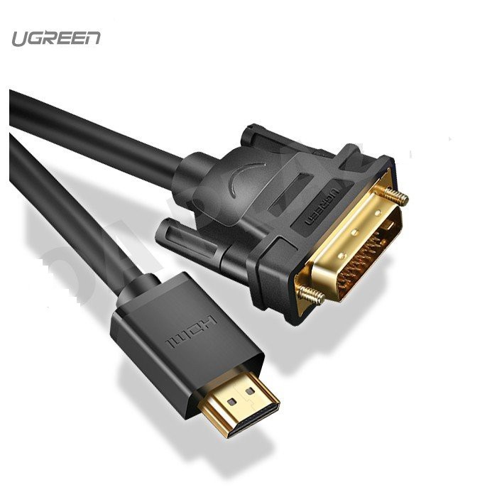 Cáp chuyển đổi từ HDMI sang DVI 2m Ugreen 10135 - hàng chính hãng