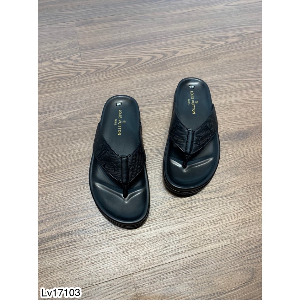 Dép Xỏ Ngón Nam Phối Họa Tiết In Chìm Sang Trọng Lịch Sự - Dép Tông Cao Cấp Dành Cho Nam DT FASHION MENWEAR