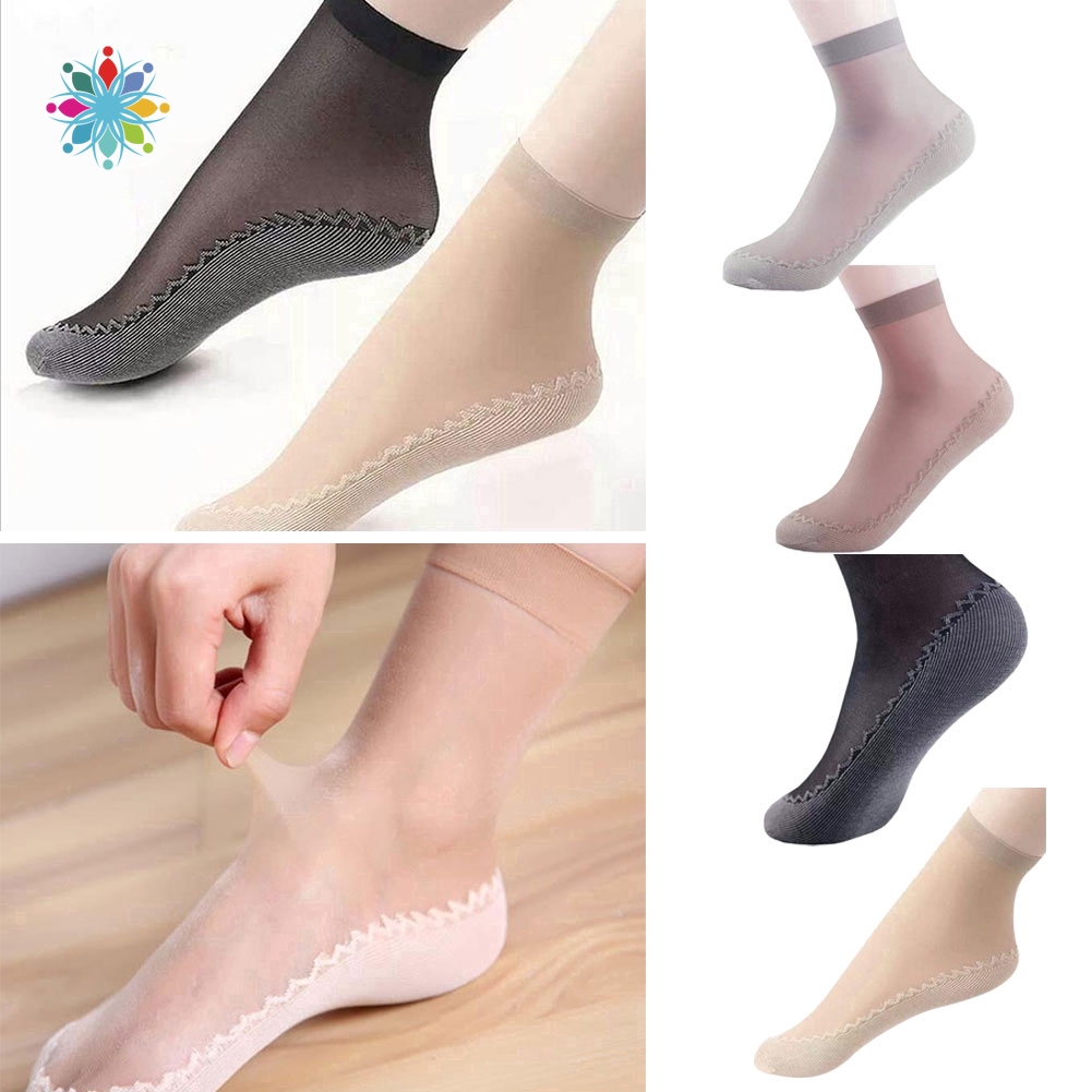 Vớ Trong Suốt Thoáng Khí Chống Trượt Cho Nữ