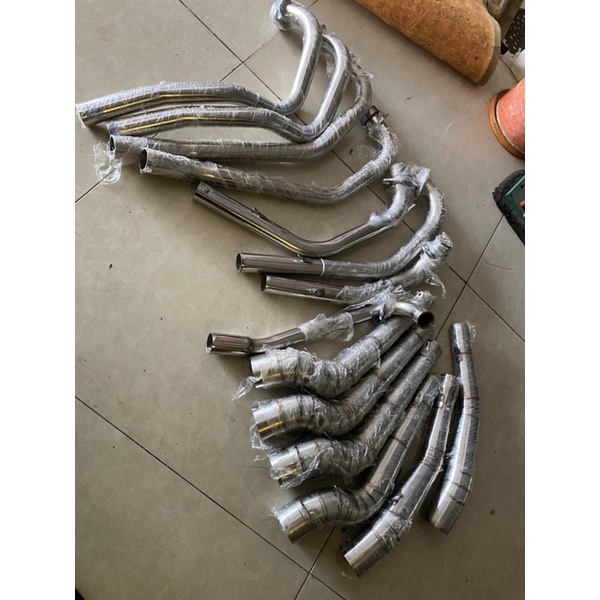 Cổ pô chuẩn inox 304 size 32mm cho Vario, Ex 135, Ex 150, Winner, Sonic , Satria , Raider Fi