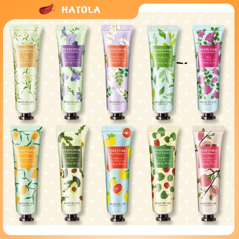 Kem dưỡng da tay MayCreate Perfumed 30g mềm và thơm cấp ẩm mềm da HATOLA