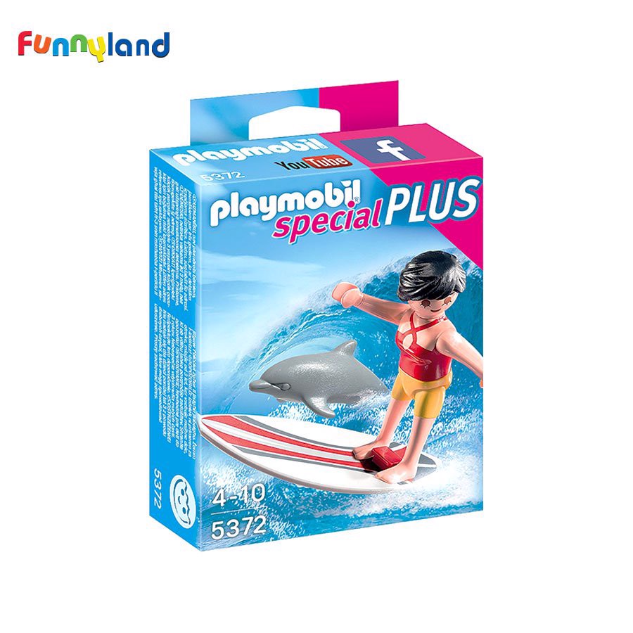 Đồ chơi mô hình Playmobil Surfer with Surf Board - Thương hiệu đồ chơi mô hình đến từ Đức