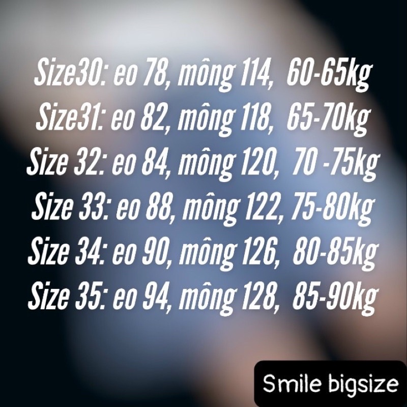 Quần Short jean nữ Smile Bigsize chất bò trơn mềm xinh xắn