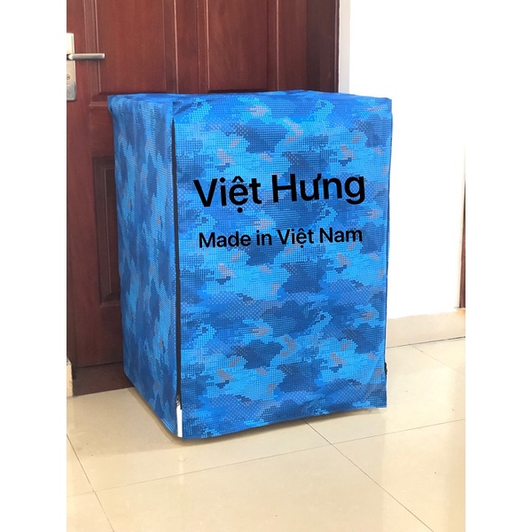 Áo trùm bọc máy giặt lồng ngang cửa dưới Việt Hưng, bọc máy giặt chống thấm bảo vệ cho máy giặt luôn mới tránh mưa nắng.