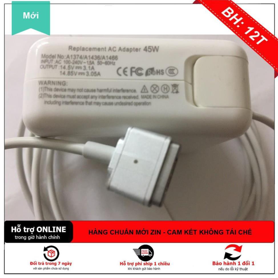 Sạc Macbook Air 14.85V-3.05A- 45W- magsafe 2