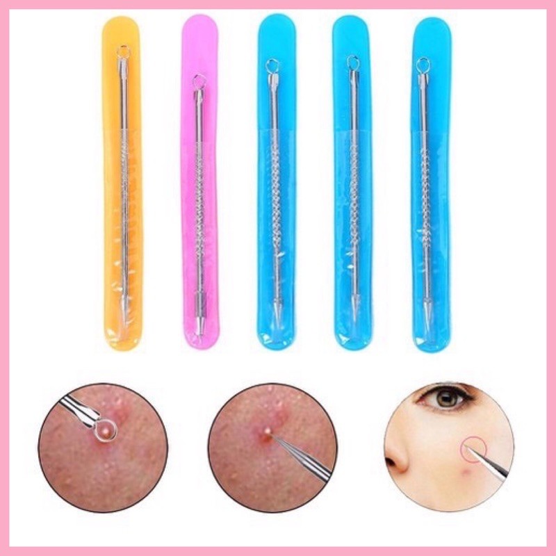 Que Nặn Mụn- kim nặn mụn, cây lấy mụn 12cm dùng trong spa [bé súp]