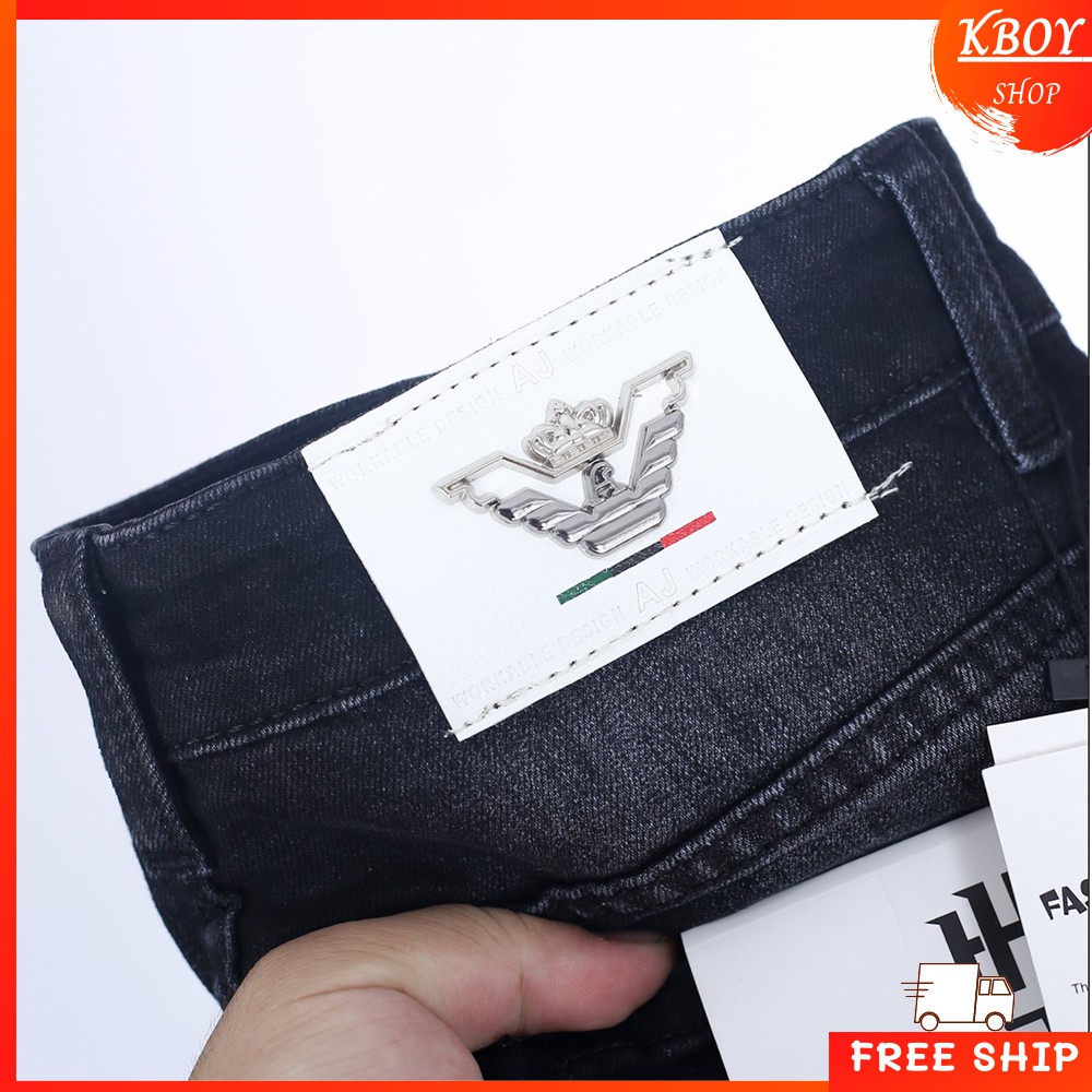 Quần jeans nam đen, quần bò ống suông ôm cao cấp vải mềm mịn hợp dáng - QJ09/QJ30 | BigBuy360 - bigbuy360.vn