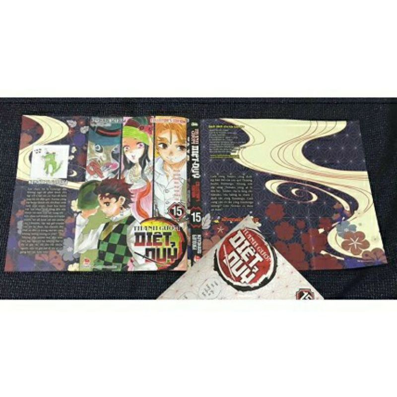 Bìa 2 mặt Kimetsu no yaiba 15