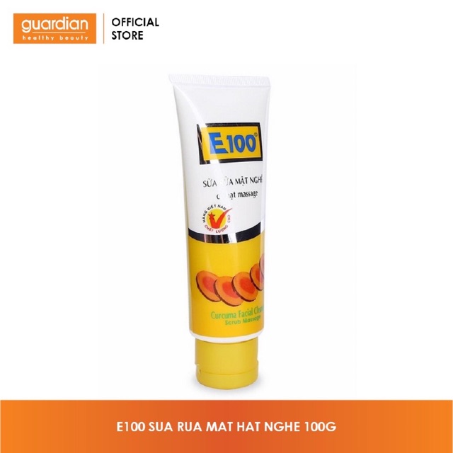 Sữa rửa mặt E100 nghệ hạt Massage 100g
