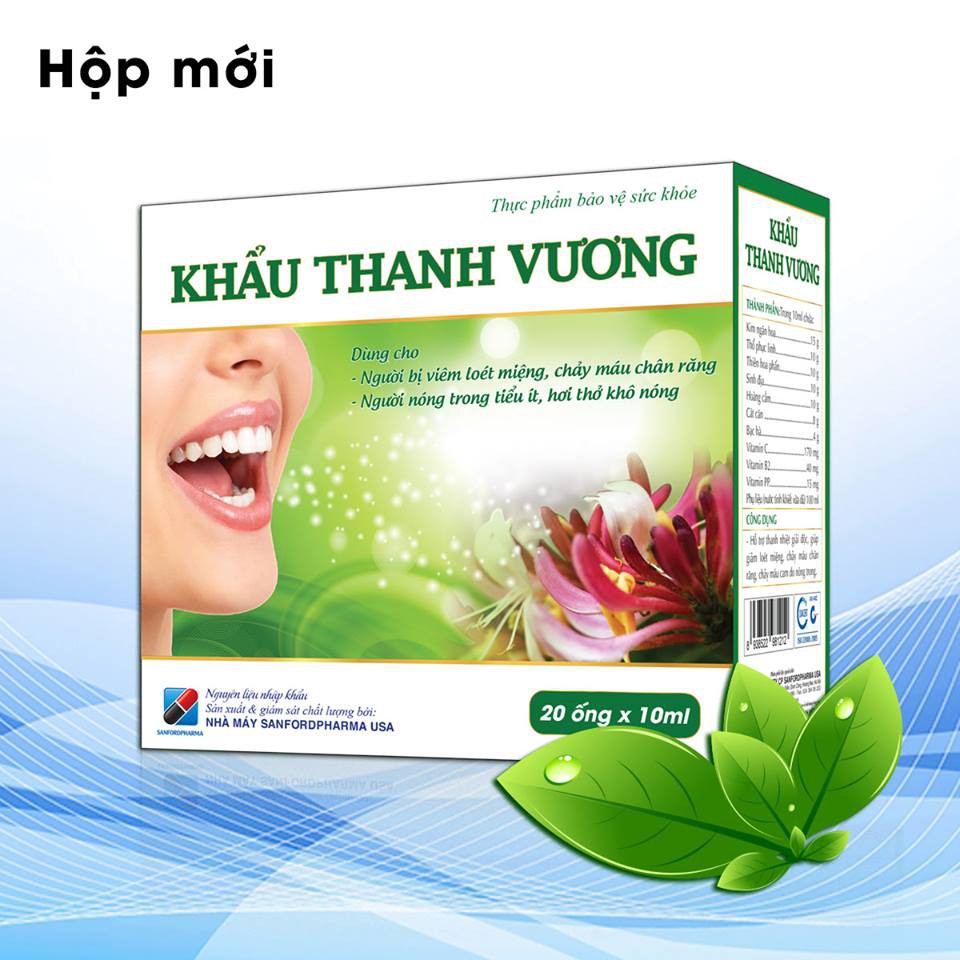 KHẨU THANH VƯƠNG hỗ trợ điều trị nhiêt miệng