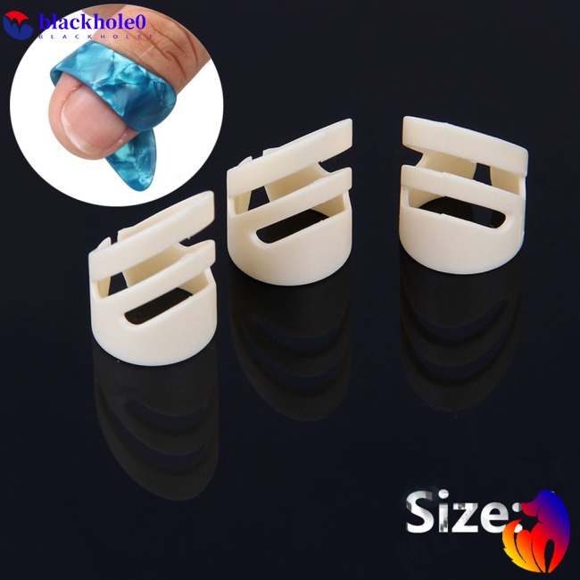 BH 4 Pcs/set Finger Picks Sleeve for Acoustic Electric Guitar Stringed Instrument (3PCS Forefinger +1PC Thumb)