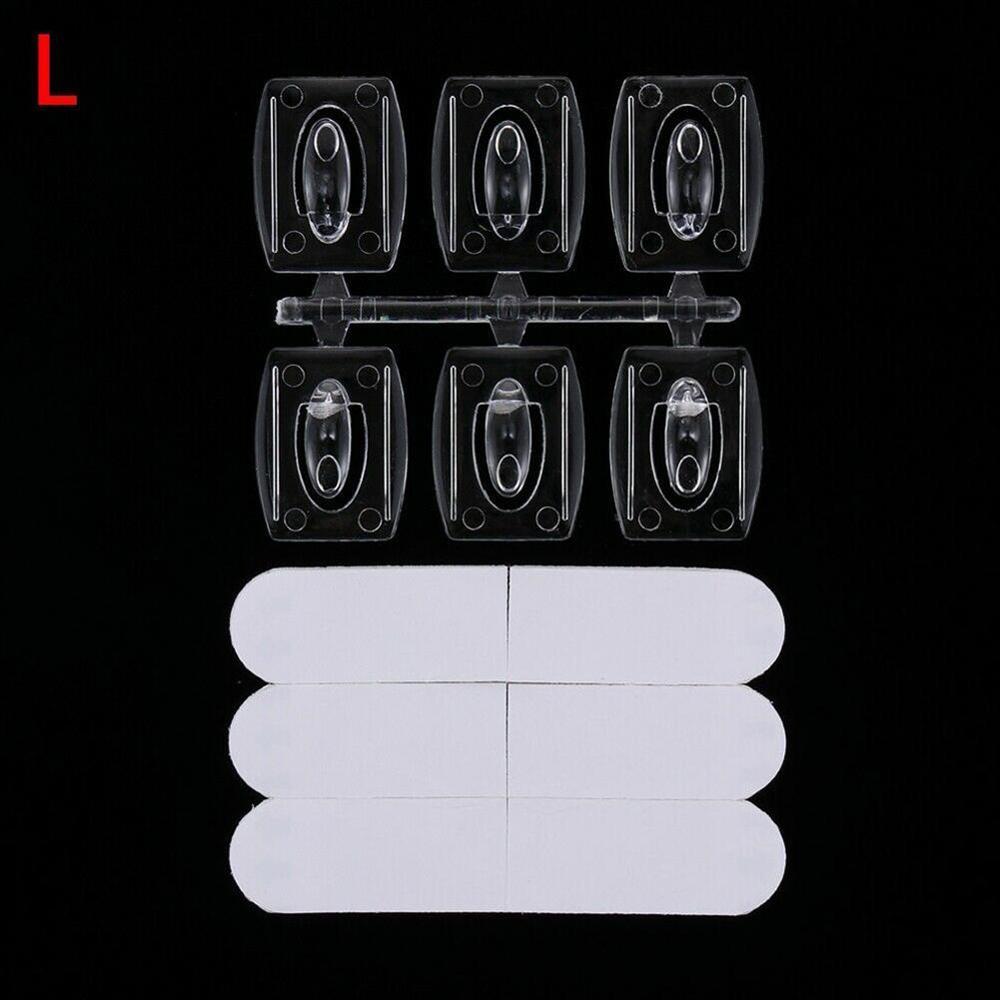 Set 20 / 6 Móc Dán Tường Trong Suốt Treo Đồ Tiện Dụng