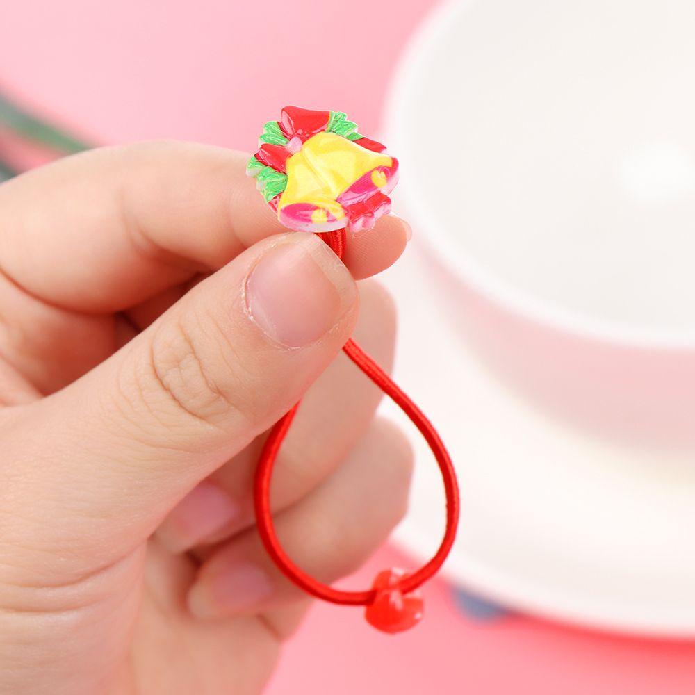 Dây Cột Tóc Cao Su Co Giãn Phong Cách Giáng Sinh Hoạt Hình