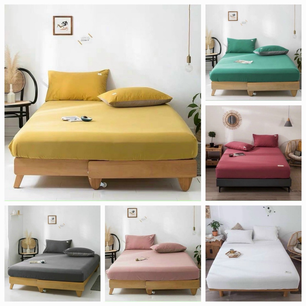 Sét ga gối cotton Tici phong cách Hàn Quốc mềm mịn mát
