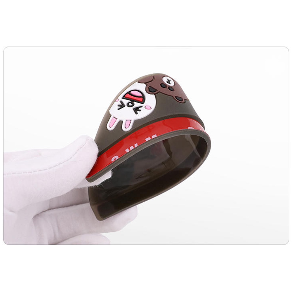 MIẾNG CHE MƯA CHO 2 GƯƠNG CHIẾU HẬU XE Ô TÔ HÌNH GẤU BROWN LINE FRIENDS VÀ HELLO KITTY DỄ THƯƠNG