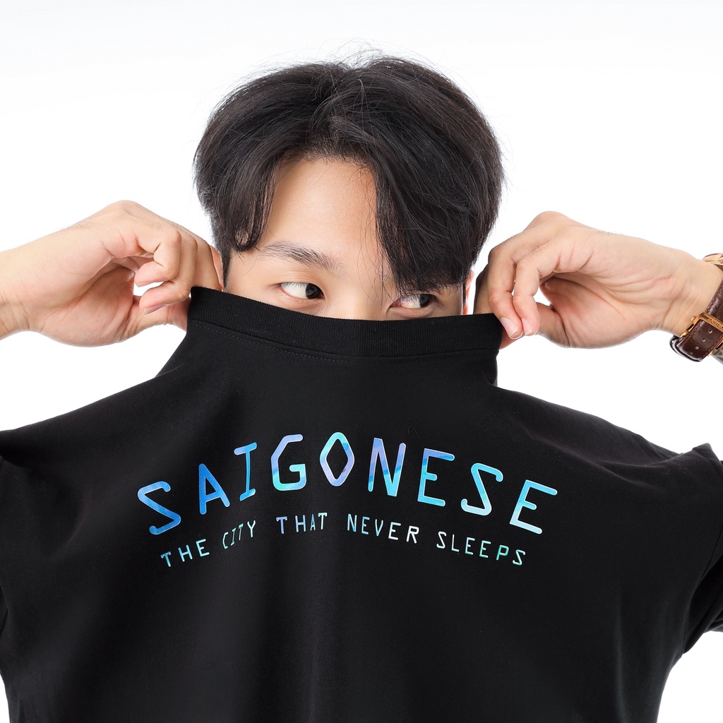 Áo thun Local Brand Teeworld Saigonese - The City That Never Sleeps T-shirt Nam Nữ Trắng Đen Form Rộng Unisex