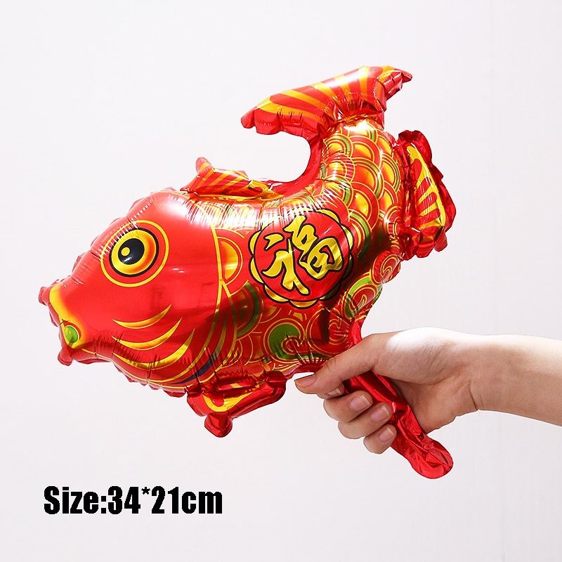 Bong Bóng Màng Nhôm Trang Trí Năm Mới May Mắn