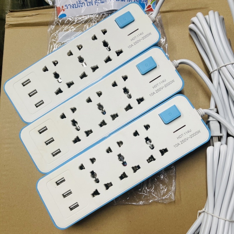 Ổ CẮM ĐIỆN 3-5 .CỔNG USB 3 CÓ CÔNG TẮC DÂY 5M
