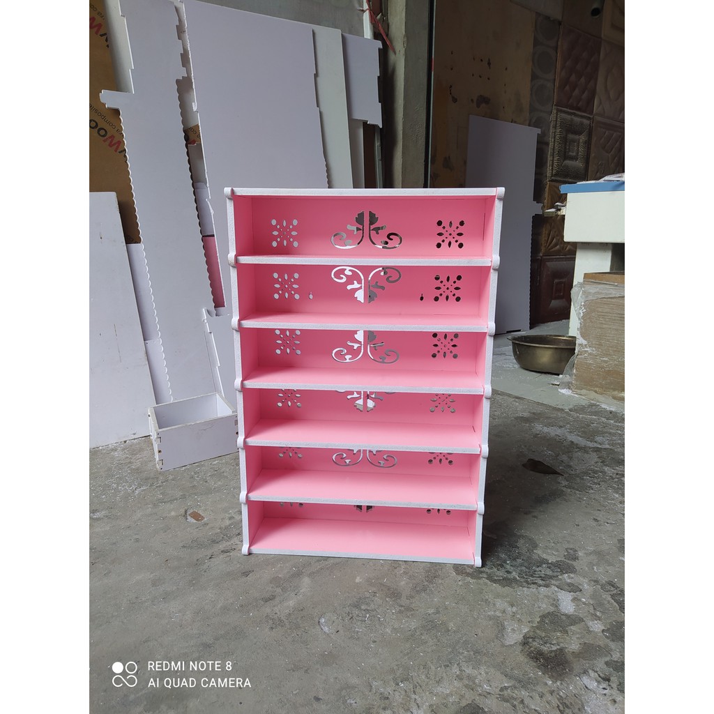 Kệ để Sơn Nail 6 Tầng  PVC Siêu Rẻ