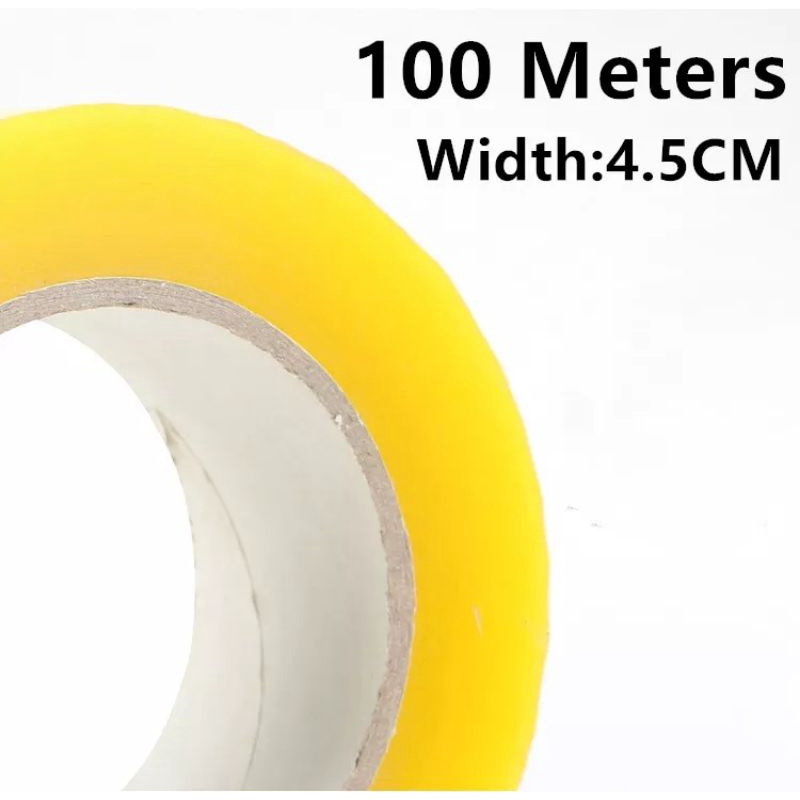 Cuộn băng dính trong suốt rộng 45mm, dày 12mm lắp vừa máy cắt băng dính cầm tay