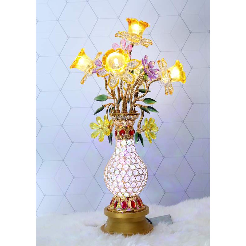 Đèn thờ thủy tinh pha Lê 45 phân(1 đôi)