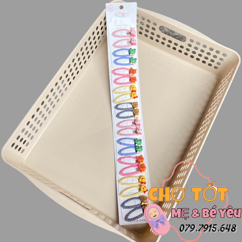 Set 2 kẹp tóc bấm hoạt hình cực xinh hình Minnie, mickey, donal cho bé - kẹp tóc bé gái