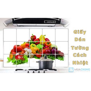 Decal giấy dán tường cách nhiệt nhà bếp