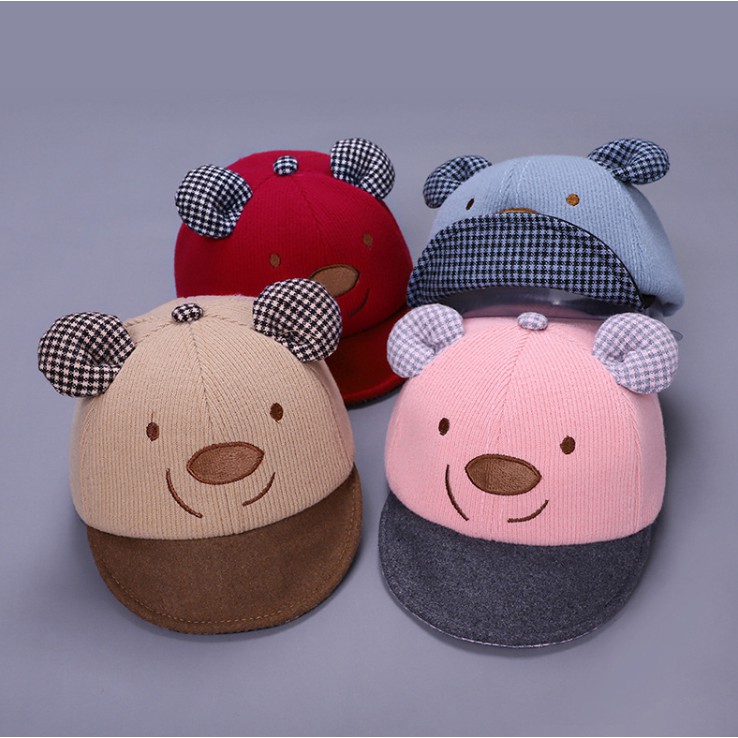 Mũ gấu pooh - Cho bé 3-12 tháng
