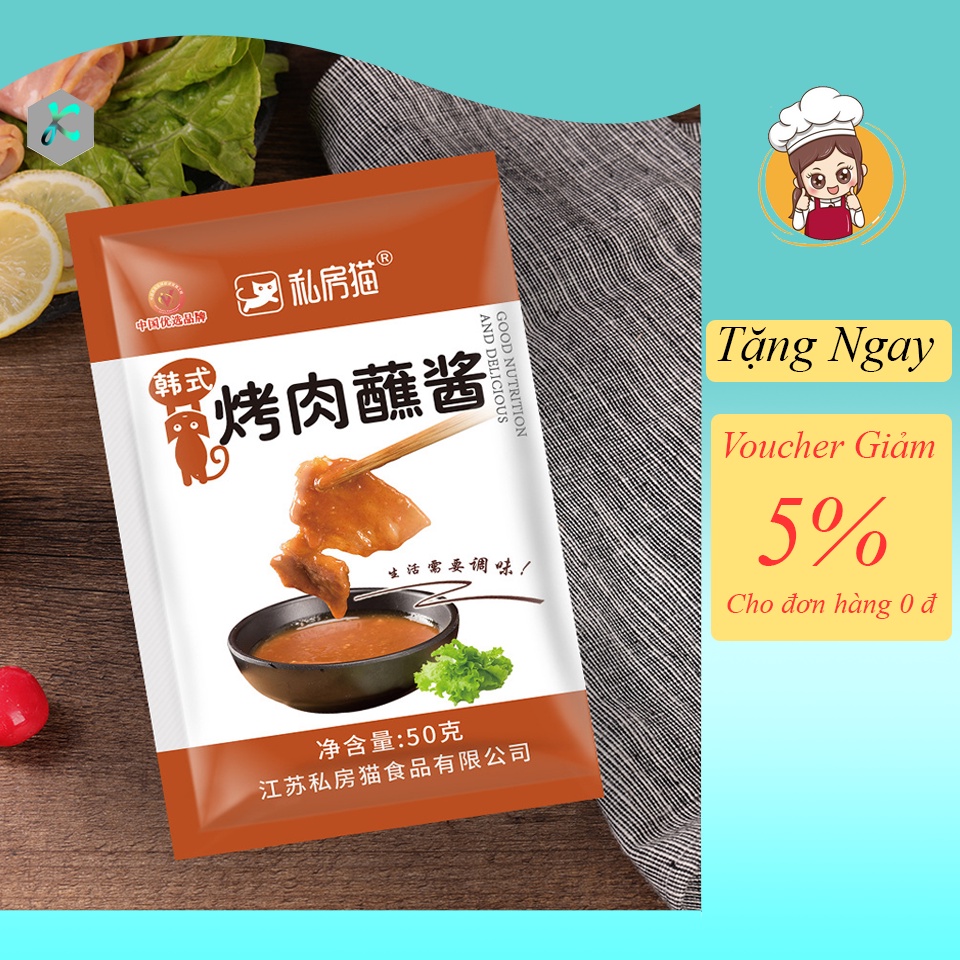 Sốt chấm thịt nướng ,Tương chấm thịt nướng 50G, 500G