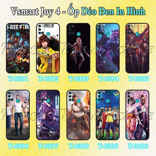 Ốp lưng vsmart joy 4 - ốp dẻo đen in hình game ff