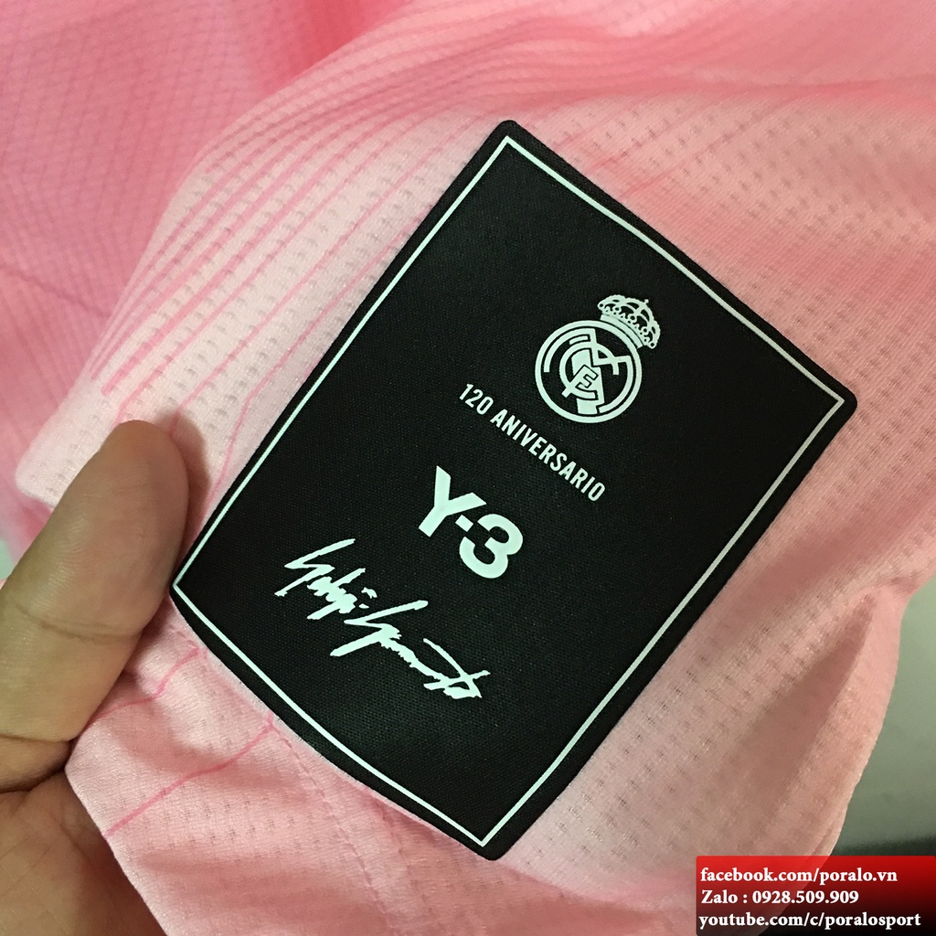 BỘ ÁO ĐẤU CLB REAL MADRID Y3_PINK  2022/23 BẢN PLAYER CAO CẤP