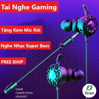 Tai Nghe Chơi Game T5 Kèm Mic Rời, Tai Phone Gaming Cho Điện Thoại, Máy Tính, PC, Laptop XSmart