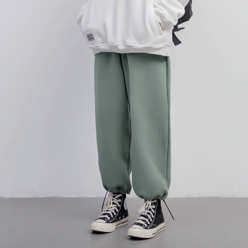 Quần Jogger Kaki mặc 2 kiểu có dây rút bo gấu Quần thể thao ống suông unisex nam nữ THE 1992 | BigBuy360 - bigbuy360.vn