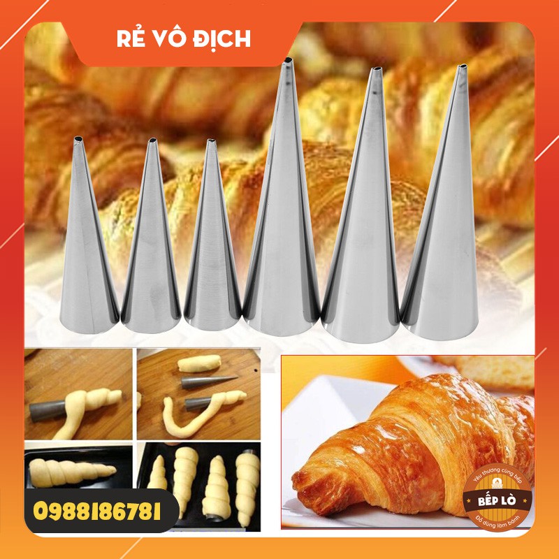 Khuôn bằng thép không gỉ làm bánh Croissant xoắn ốc, bánh sừng bò  - Dụng cụ làm bánh