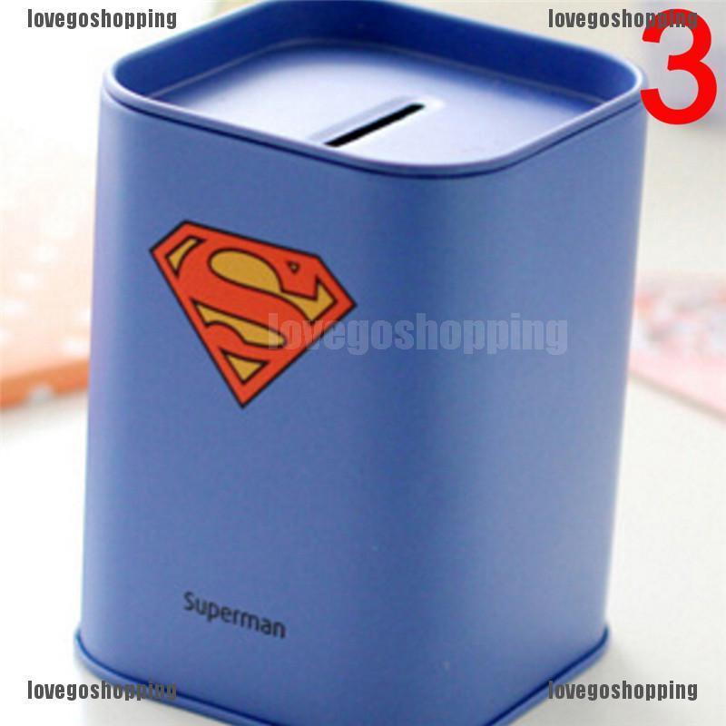 Hộp Đựng Tiền Tiết Kiệm Hình Batman Superman 4 Cái Cho Trẻ Em