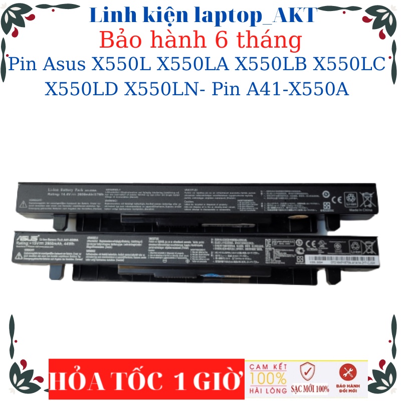 Pin laptop Asus X550L X550LA X550LB X550LC X550LD X550LN- Pin A41-X550A